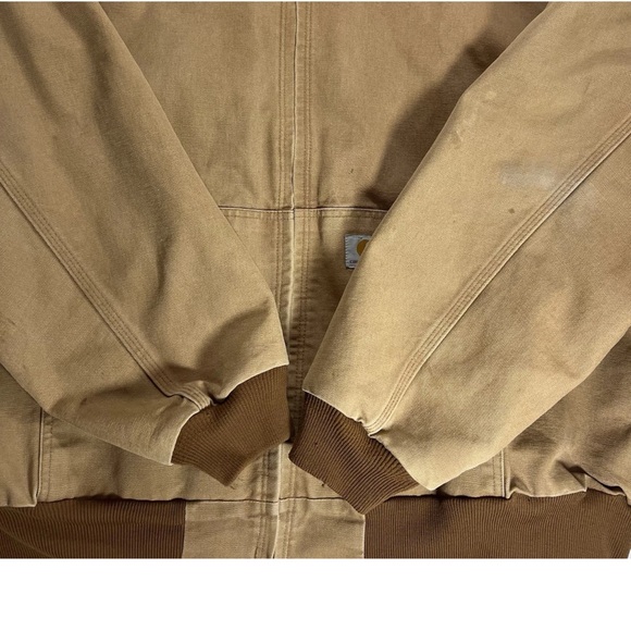 Carhartt Mens 3XL Hooded Duck Jacket Coat J131 Regular Fit Brown - Picture 4 of 7